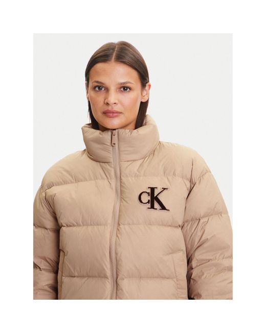 Calvin Klein Natural Daunenjacke Graphic Logo Lv047D503G Regular Fit