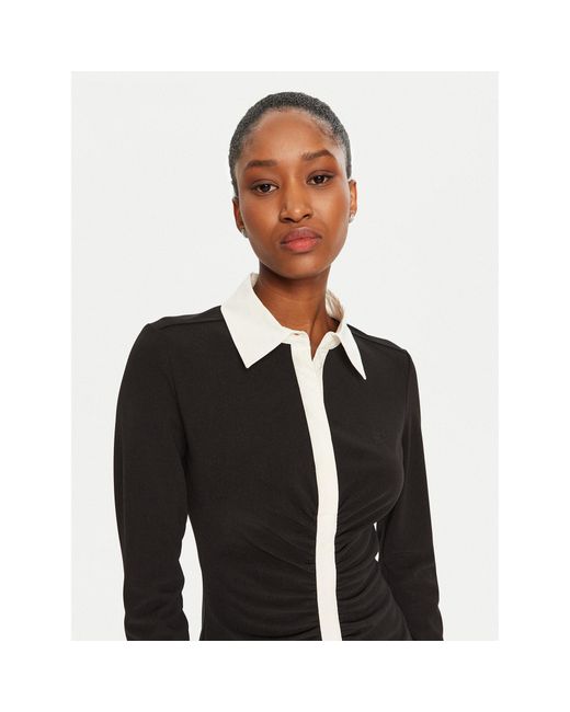 Karl Lagerfeld Black Kleid Für Den Alltag A1W13031 Slim Fit