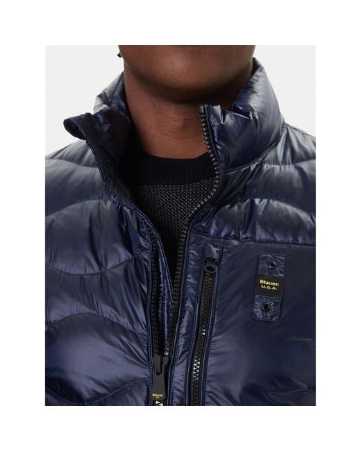 Blauer Daunenjacke 25Wbluc03075 Regular Fit in Blue für Herren