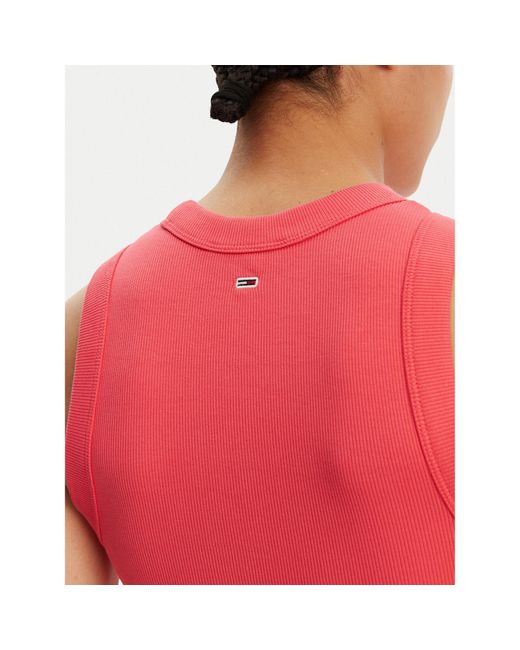 Tommy Hilfiger Red Kleid Für Den Alltag Bubble Dw0Dw21351 Slim Fit