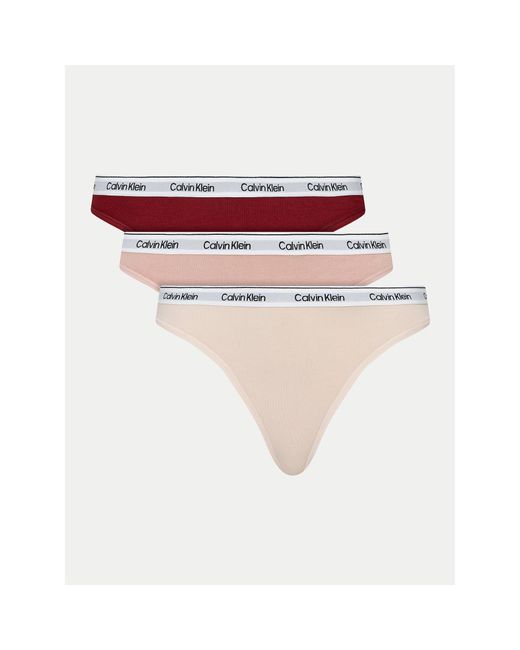 Calvin Klein Pink 3Er-Set Stringtangas 000Qd5209E