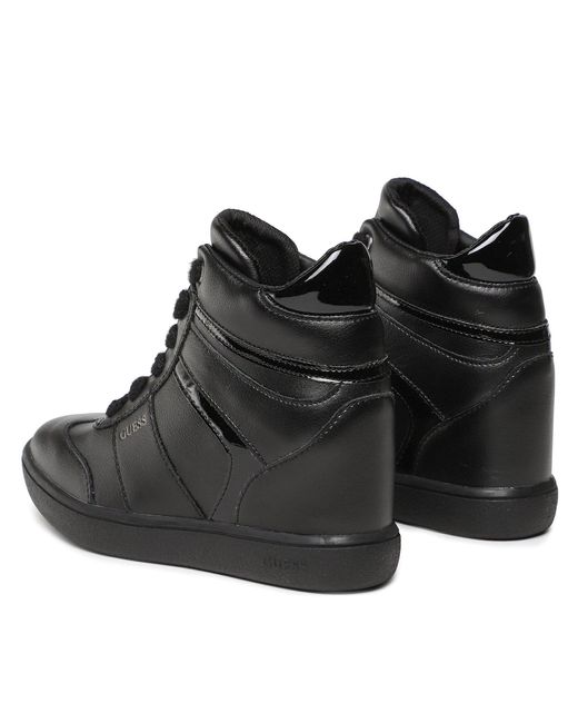 Guess Black Sneakers Morens Fl7Mrn Lea12