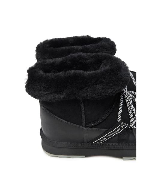 EMU Black Schneeschuhe Blurred Micro W13129