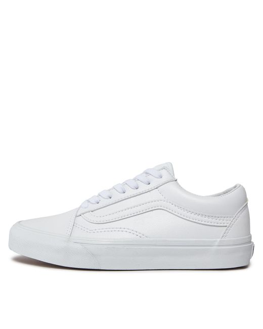 Vans White Sneakers Aus Stoff Old Skool Vn0A38G1Odj Weiß