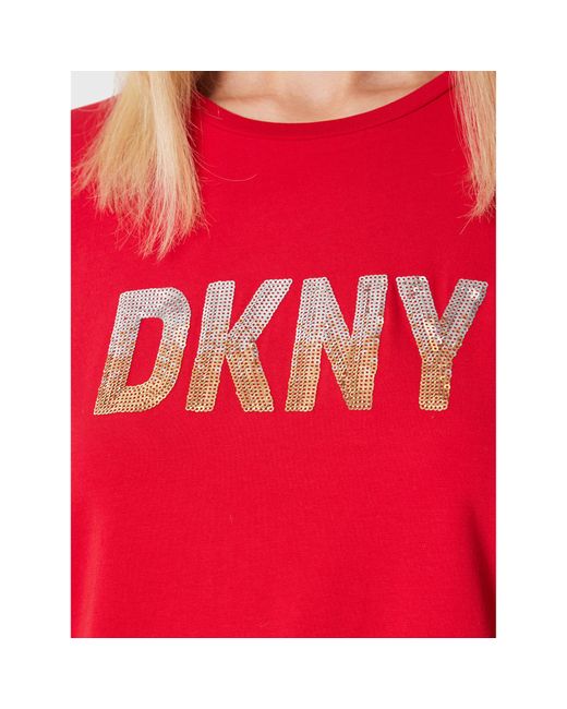 DKNY Red T-Shirt P2Mh7Omq Regular Fit