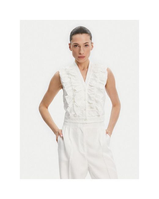 Liu Jo White Bluse Wa5403 T4281 Regular Fit