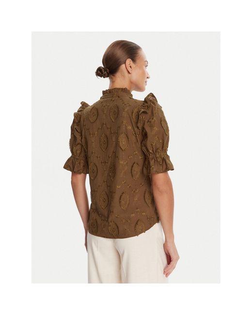 Bruuns Bazaar Brown Bluse Canterbury Caro Bbw4507 Regular Fit