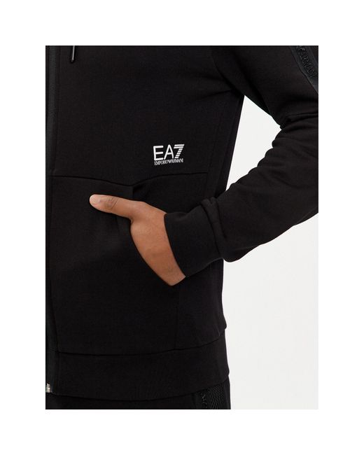 EA7 Sweatshirt 3Dpm88 Pjeqz 0200 Regular Fit in Black für Herren
