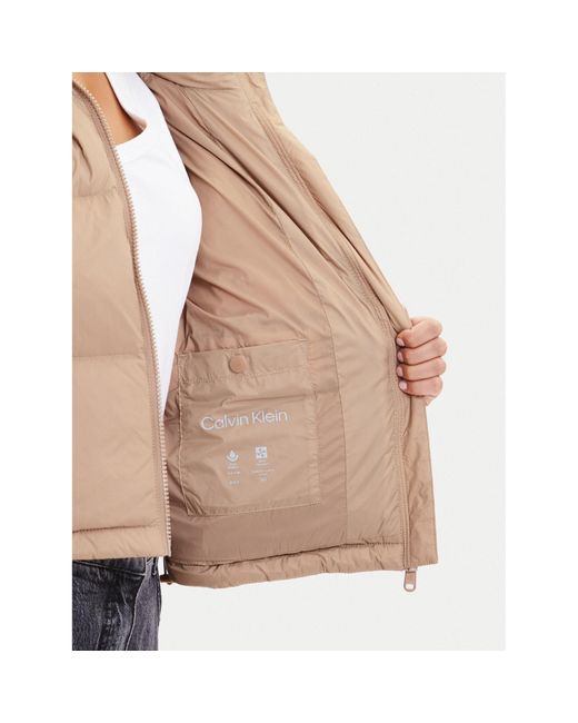 Calvin Klein Natural Daunenjacke Graphic Logo Lv047D503G Regular Fit