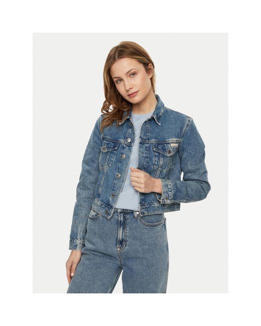 Calvin Klein Blue Jeansjacke 90's J20J224542 Regular Fit