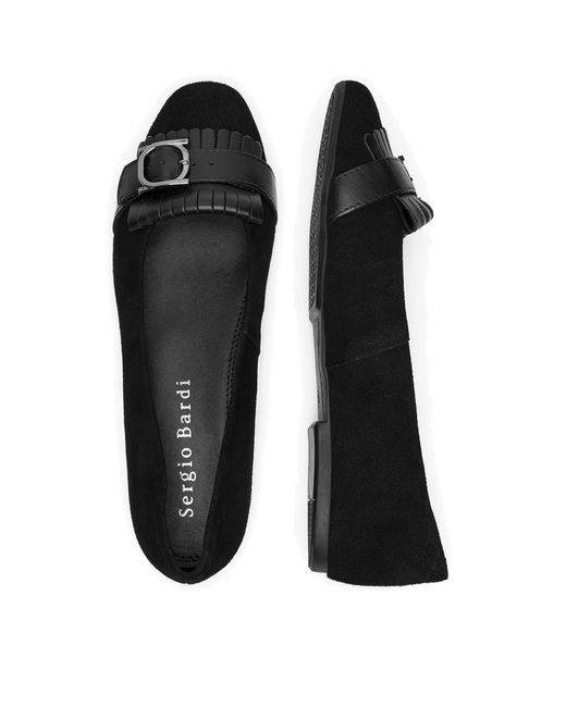 Sergio Bardi Black Ballerinas Rst-E1068-01Sb