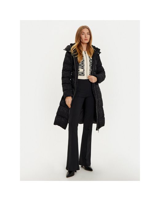 Elisabetta Franchi Black Winterjacke Pi-71D-46E1-V700 Regular Fit