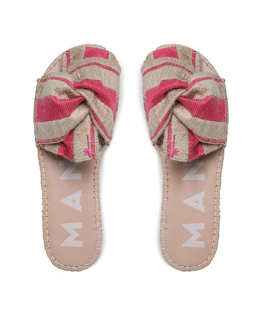 Manebí Pink Espadrilles Sandals With Knot G 4.5 Jk