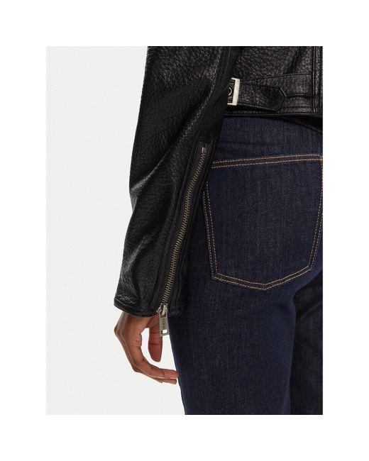 Guess Black Jacke Aus Kunstleder W5Yl19 Whds0 Regular Fit
