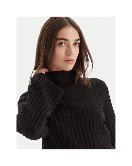 Karl Lagerfeld Black Rollkragenpullover A4W18021 Slim Fit