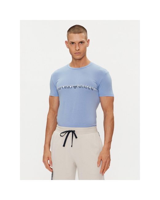Emporio Armani T-Shirt 111035 4R729 03231 Slim Fit in Blue für Herren