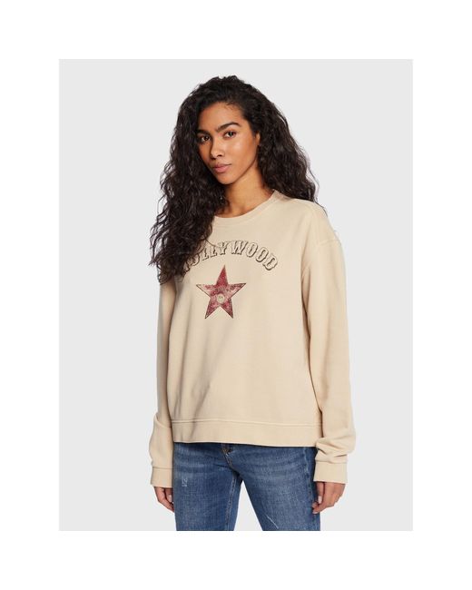 Pinko Natural Sweatshirt 100352 A0L6 Relaxed Fit