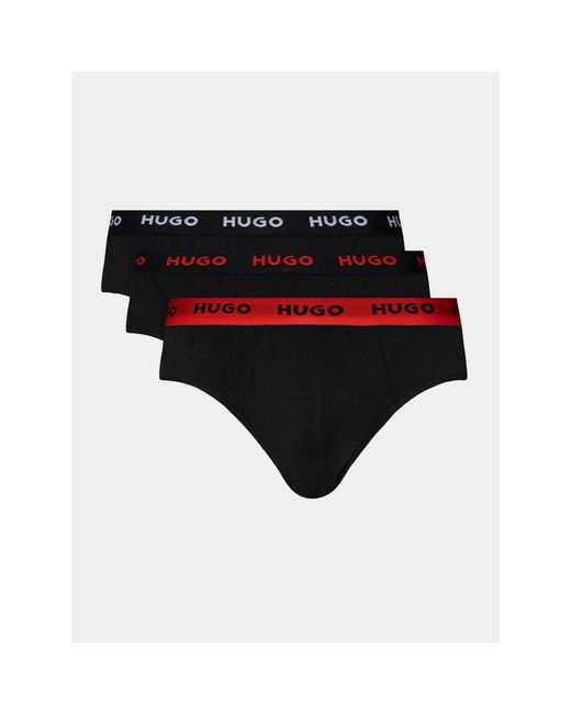 HUGO 3Er-Set Slips 50469783 in Black für Herren