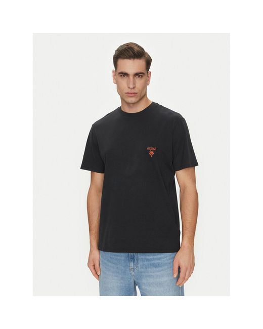 Guess T-Shirt F5Gi09 Ka260 Regular Fit in Blue für Herren