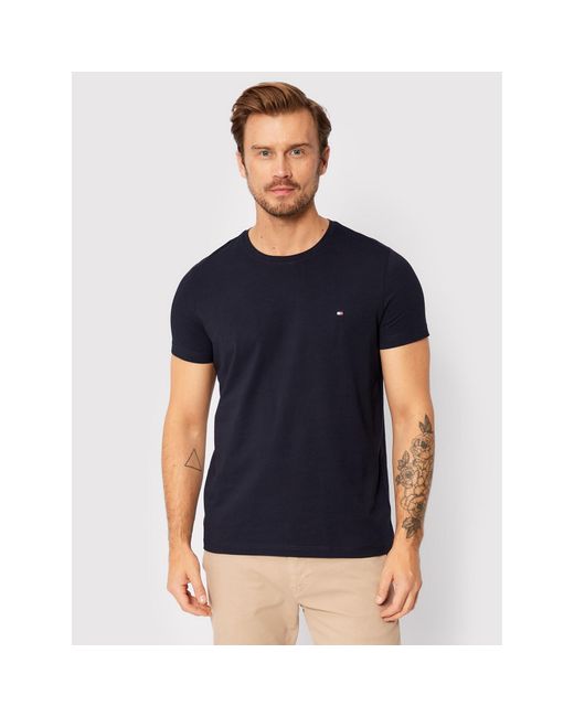 Tommy Hilfiger T-Shirt Core Stretch Mw0Mw27539 Slim Fit in Blue für Herren