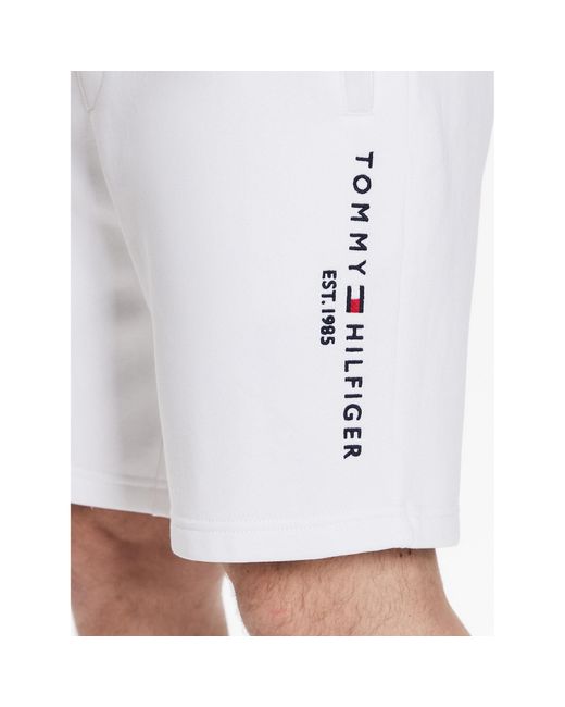 Tommy Hilfiger Sportshorts Logo Mw0Mw22198 Weiß Regular Fit in White für Herren