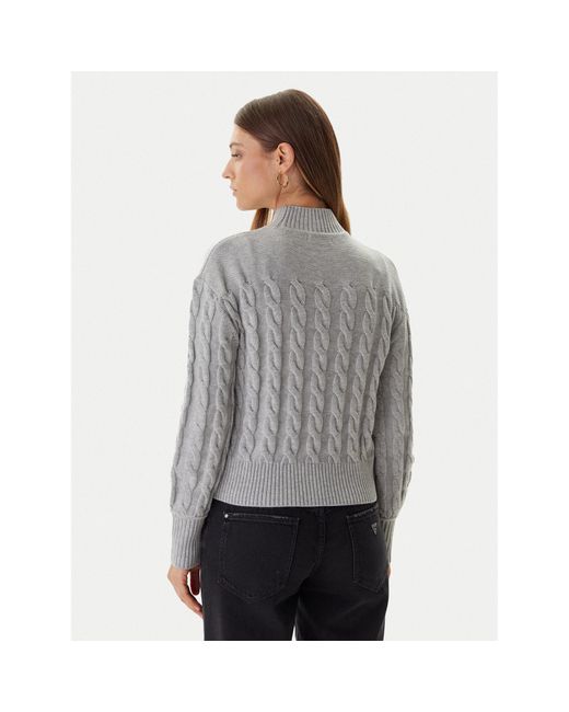 Guess Gray Rollkragenpullover W5Br30 Z1192 Relaxed Fit