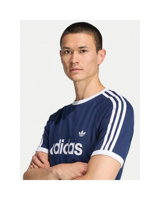 Adidas T-Shirt 3-Stripes Ringer Kf0419 Slim Fit in Blue für Herren