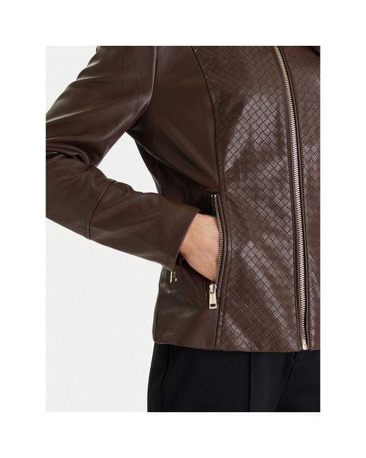 Guess Brown Jacke Aus Kunstleder W6Rl52 Wl850 Regular Fit
