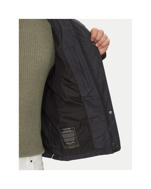 Geox Übergangsjacke Vincit M5522G T3205 F9137 Regular Fit in Black für Herren