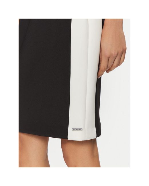 Calvin Klein White Coctailkleid K20K207899 Slim Fit
