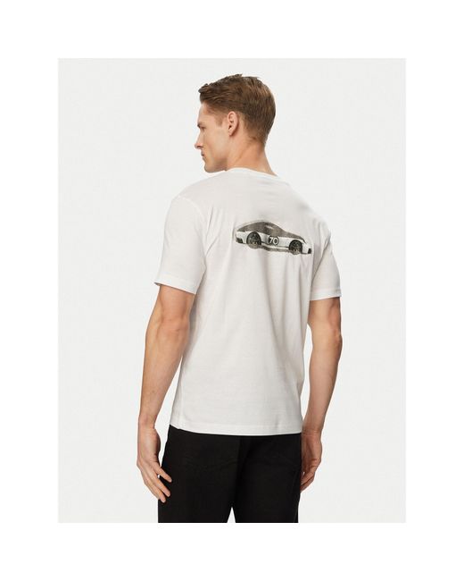 Boss T-Shirt Ts_Ps Spirit70 Car 50561856 Regular Fit in White für Herren
