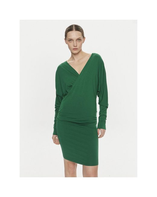 Silvian Heach Green Kleid Für Den Alltag Pga22394Ve Grün Slim Fit