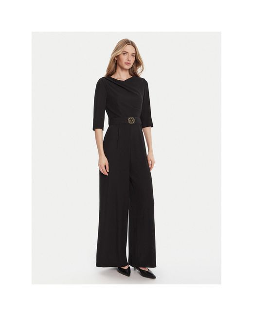 Rinascimento Black Jumpsuit Cfc0125314003 Regular Fit