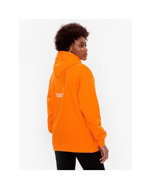 Calvin Klein Orange Sweatshirt J20J221153 Oversize