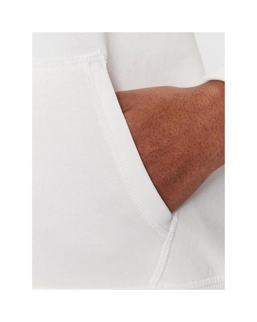 Skechers White Sweatshirt Watercolor Whd84 Weiß Regular Fit