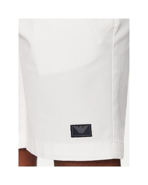 Emporio Armani Stoffshorts Em000591 Af12336 U0002 Regular Fit in White für Herren