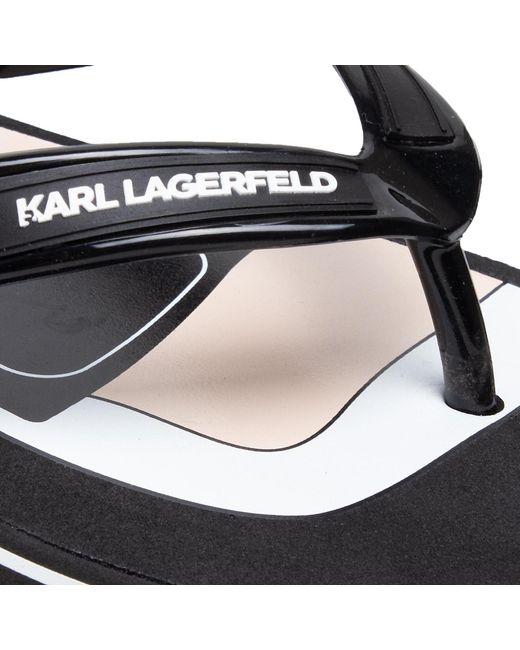 Karl Lagerfeld Zehentrenner kl71005 black rubber für Herren