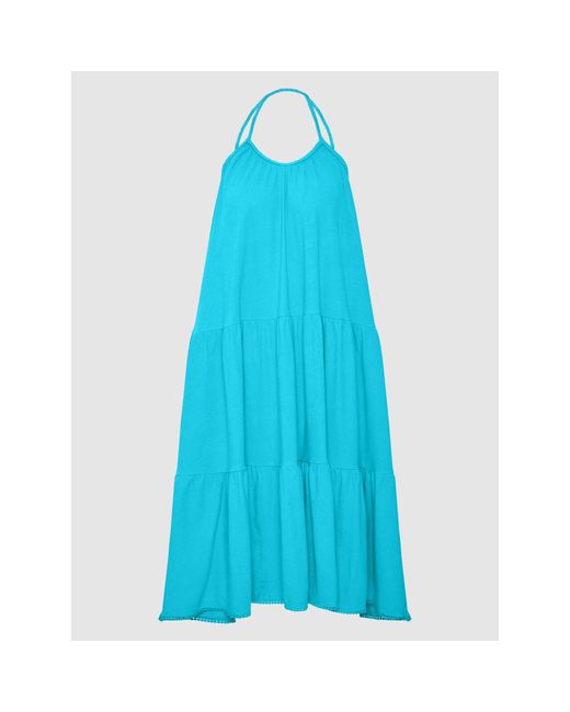 Superdry Blue Kleid Für Den Alltag Vintage W8011100A Relaxed Fit