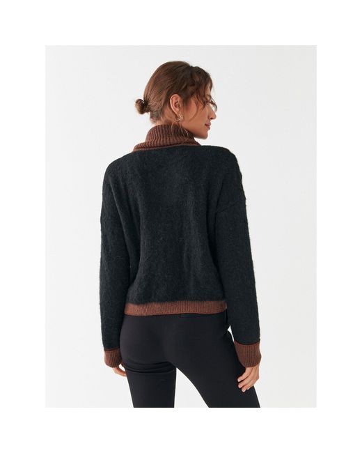 Liu Jo Black Rollkragenpullover Cf3333 Mag94 Relaxed Fit