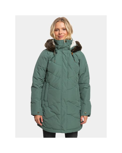 Roxy Green Daunenjacke Ellie Jk Otlr Erjjk03554 Grün Regular Fit