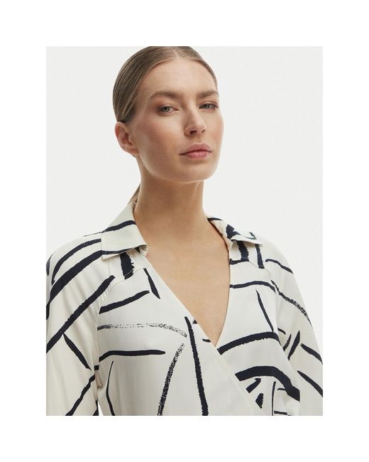 Tommy Hilfiger White Kleid Für Den Alltag Ww0Ww48934 Relaxed Fit