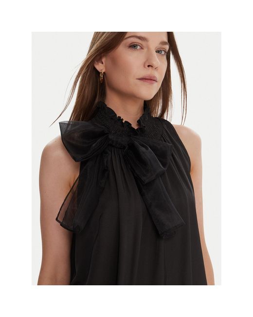 Lola Casademunt Black Bluse Lf2515016 Regular Fit