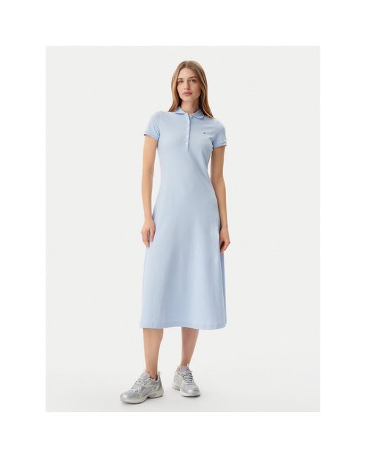 Tommy Hilfiger Blue Kleid Für Den Alltag Dw0Dw20383 Regular Fit