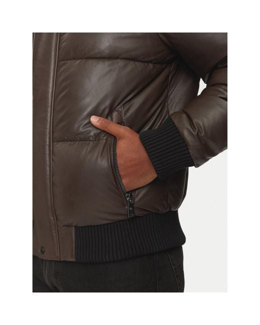 Milestone Lederjacke Wesley 431040 21085 Regular Fit in Brown für Herren