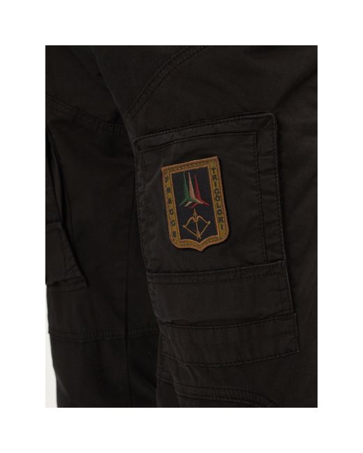 Aeronautica Militare Stoffhose 241Pa1387Ct1493 Regular Fit in Black für Herren