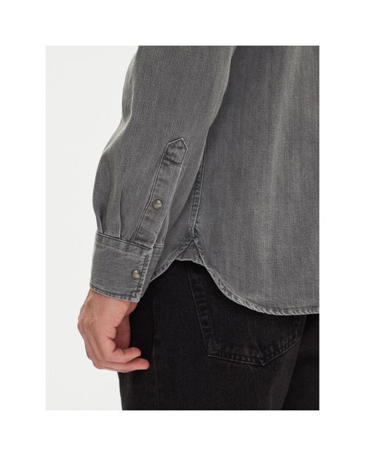 Mustang Jeanshemd Duver 1016240 Regular Fit in Gray für Herren