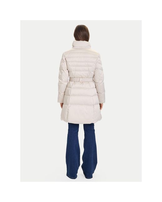 Guess White Daunenjacke W5Bl30 W2802 Écru Regular Fit