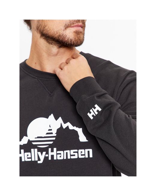 Helly Hansen Sweatshirt Yu Crew Sweater 2.0 53891 Regular Fit in Black für Herren