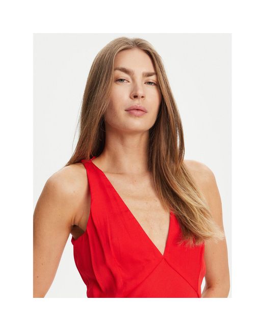 Twinset Red Abendkleid 251Tt2191 Regular Fit