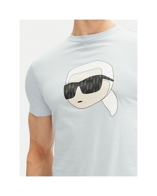 Karl Lagerfeld T-Shirt 755073 552251 Regular Fit in White für Herren